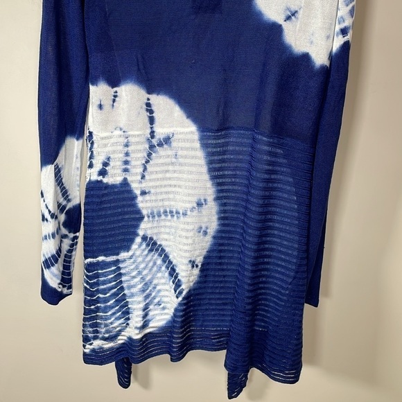 NWT. Belldini Medium Beaded Tie Dye Open Front Cardigan. - Picture 10 of 10